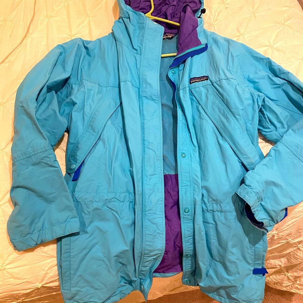 Patagonia Turquoise Shell Jacket Size 10